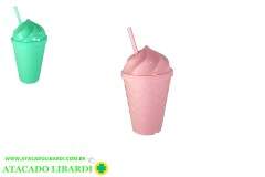 COPO PLAST 12CM 450ML C/CANUDO COLOR CO310