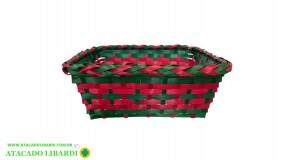 CESTA BAMBU QUADRADO 28X24X10CM HX1912