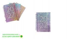 AGENDA 2027 19X14CM 336PAG GLITER DV81719