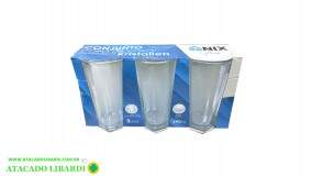 CONJ COPO VIDRO 290ML 3PCS NX417