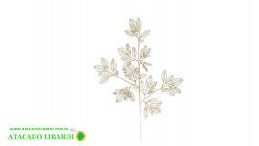 HASTE FOLHA 72CM C/GLITTER DOURADO 99476001