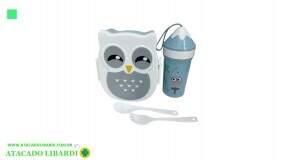 KIT MARMITA DUPLA C/TALHER E COPO INF HU56652