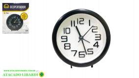 RELOGIO DESPERTADOR 10CM PLASTLT23422