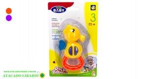 BLISTER CHOCALHO 13CM PLAST COLOR BA19025