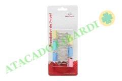 PRENDEDOR DE PAPEL COLOR 6PCS 45MM WPC80037