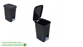 LIXEIRA PLAST PEDAL 7L RATTAN 25738