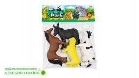 SOLAPA ANIMAIS DA FAZENDA 4PCS SORTIDO BA13474