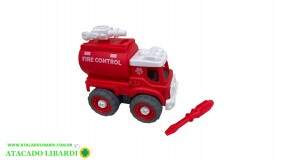 SOLAPA CAMINHAO MONTA E DESMONTA 9CM BOMBEIRO MS3917