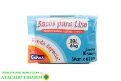 SACO LIXO PCT 10UNI 30L 59X62CM 560