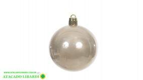 BOLA TUBO PEROLADA 12CM CHAMPANHE 81945004