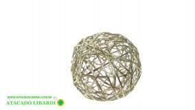 BOLA ARAMADA 10CM DOURADA A5956001
