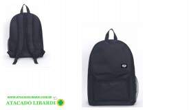 MOCHILA JUVENIL 30X43CM PRETA 101896