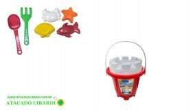 BALDE DE PRAIA 7PCS C/FERRAMENTAS 177