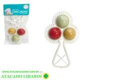 SOLAPA CHOCALHO PLAST 17,5CM COLOR DB65