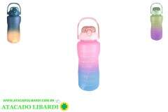 GARRAFA PLAST TAI DAI 1200ML C/CANUDO COLOR BA28332
