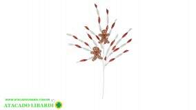 GINGERBREAD VERMELHO BRANCO 
88CM 56927003
