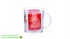 CANECA VIDRO SONHOS NATALINOS 330ML  CNX0005