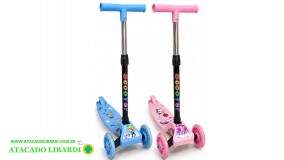 PATINETE PLAST C/LUZ  INFANTIL IPPD001311