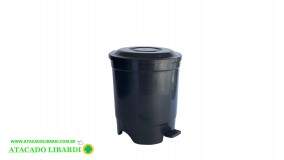 LIXEIRA PEDAL 13L PLAST  033