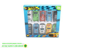 BLISTER CARRO COLECAO 10PC 6,5CM RODA LIVR AKT2613