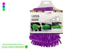 LUVA MICROFIBRA 19X14CM ESFREGAO MULTIUSO COLOR CA15446