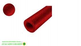 FOLHA EVA VERMELHO GLITER  40X48  5UNI PE3501