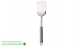ESPATULA VAZADA 35CM INOX SQ4419