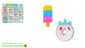 BORRACHA ESCOLAR 4,5CM 48UNI DOCES COLOR HE40703