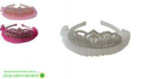 TIARA COROA C/GLITER COLOR W478