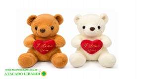 PELUCIA URSO 19CM C/CORACAO AZ02455