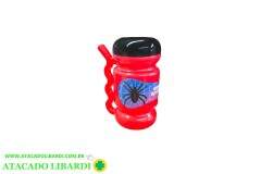 COPO PLAST 420ML C/CANUDO ARANHA 1087