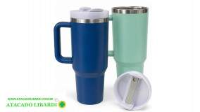 COPO INOX C/ALCA 1200ML COLOR AZ01514