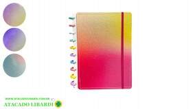 CADERNO INTELIGENTE 87 FOLHAS GLITTER COLOR DV80270