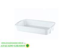 BANDEJA MULTIUSO PLAST 44X28X7CM 6L BRANCA 168