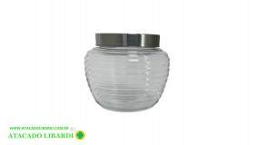 POTE VIDRO 11X11CM 1200ML C/TAMPA AIH1596