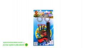 BLISTER PISTOLA LANCA DARDO 19CM KD163