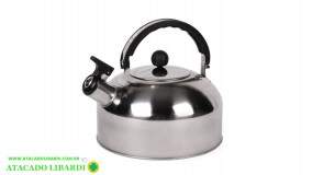 CHALEIRA ACO INOX 2,1L C/APITO ECO23117