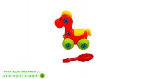 SOLAPA CAVALINHO PLAST 11CM DESMONTAVEL TOYS24310