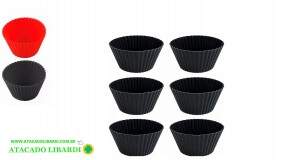 FORMA SILICONE CUPCAKE 6PCS SORT CA08338