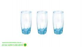 CONJ COPO 365ML 3PCS FLORIPA 0561AZ