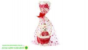 CESTO URSO C/CORACAO 15CM GF134040