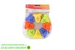 PRENDEDOR PLAST 8UNI FRUTAS COLOR 3903