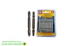 JOGO DE BITS 65MM C/ADAPTADOR MAGNETICO 10PCS SQ4203