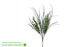 F.EUCALIPTO C/PRINT PLASTICO X10 VERDE 80CM 97326001