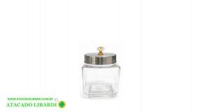 POTE VIDRO 11CM 400L C/TAMPA FUT1125