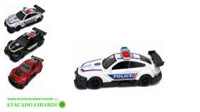 CARRO POLICE FRICCAO 12X4CM COLOR FERRO MS6490