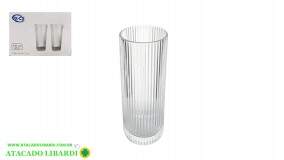 CONJ COPO VIDRO 300ML 6PCS TRANP SP1676B