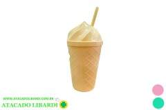 COPO PLAST 16X6CM 700ML C/CANUDO INF COLOR C0309