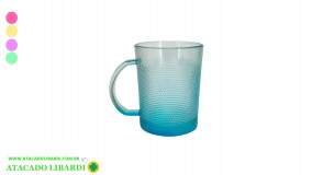 CONJ CANECA DEC VIDRO 360ML COLOR TP1635