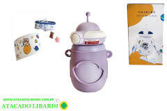 GARRAFA INFANTIL 380ML C/CANUDO INOX WX822
